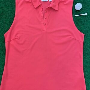 Lady Hagen Cherry Sleeveless Polo